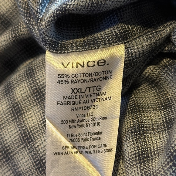 Z Vince. Men’s XXL Classic Fit Casual Button Down Shirt Soft - Picture 6 of 6